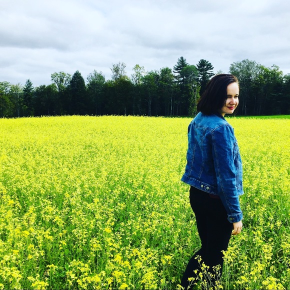 Modern jean jacket. Size small. - Picture 2 of 2